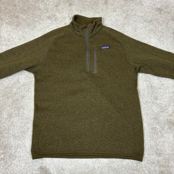 Patagonia Better Sweater 1/4 Zip Pullover Sweater Jacket Men's M Gorpcore Green - Picture 2 of 11
